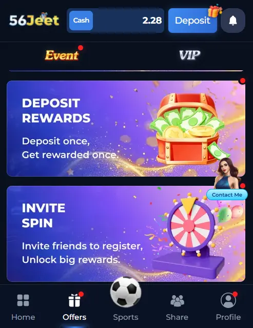 56Jeet game bonus
