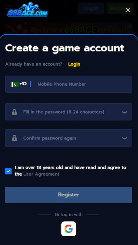 888 ACE Game Pakistan APK download