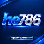 HE786 official logo for Android gaming app in Pakistan
