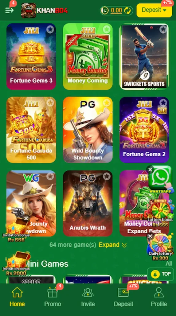 Khan 804 games page
